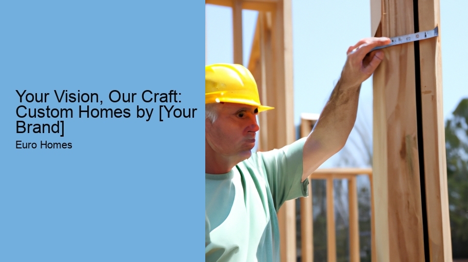 Your Vision, Our Craft: Custom Homes by [Your Brand]