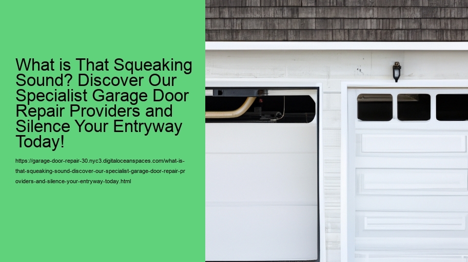 What is That Squeaking Sound? Discover Our Specialist Garage Door Repair Providers and Silence Your Entryway Today!