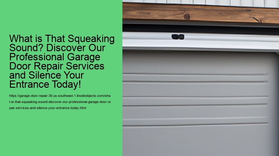 What is That Squeaking Sound? Discover Our Professional Garage Door Repair Services and Silence Your Entrance Today!