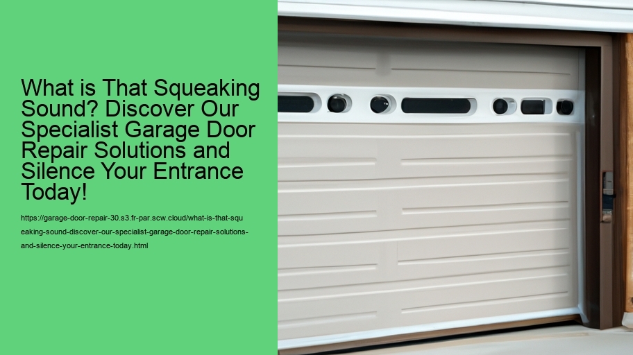 What is That Squeaking Sound? Discover Our Specialist Garage Door Repair Solutions and Silence Your Entrance Today!