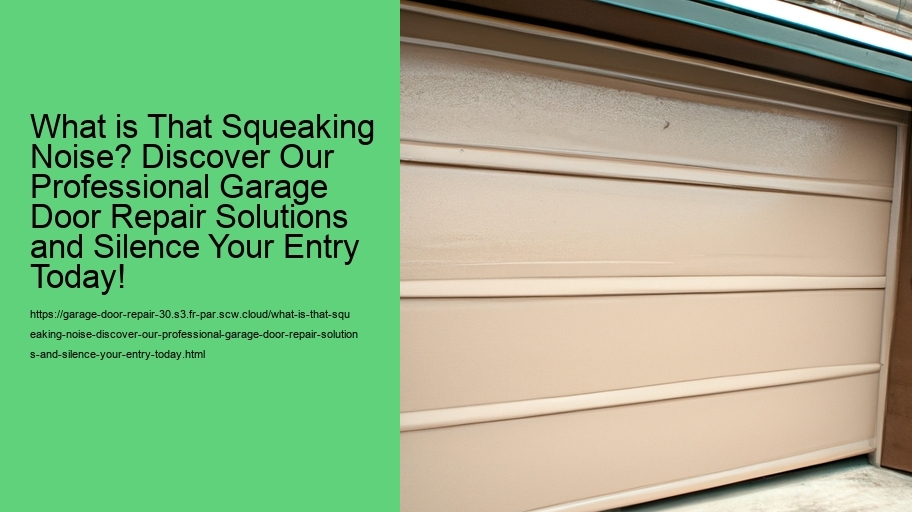 What is That Squeaking Noise? Discover Our Professional Garage Door Repair Solutions and Silence Your Entry Today!