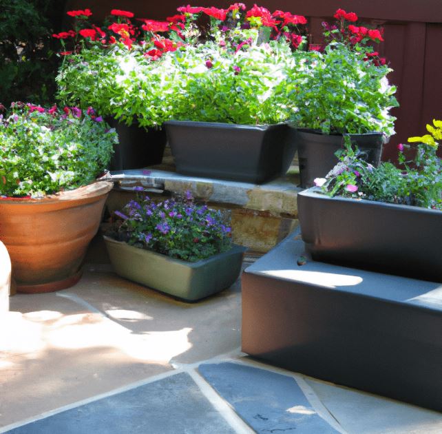 Terracotta outdoor planters