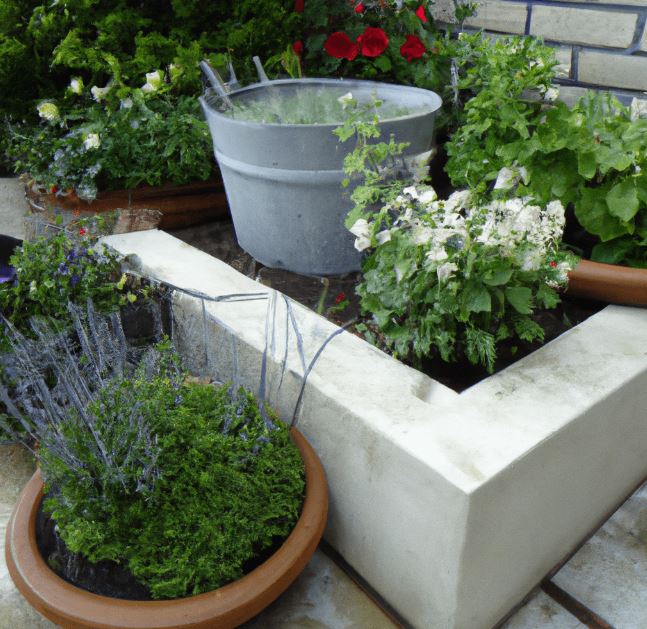 Self-watering outdoor planters